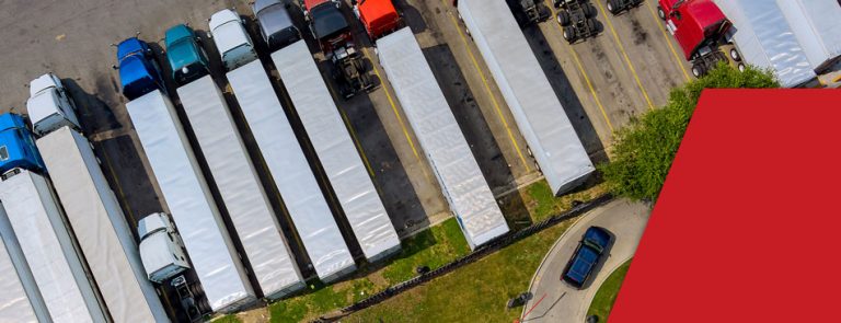 Trucks not driven because of a truck driver shortage