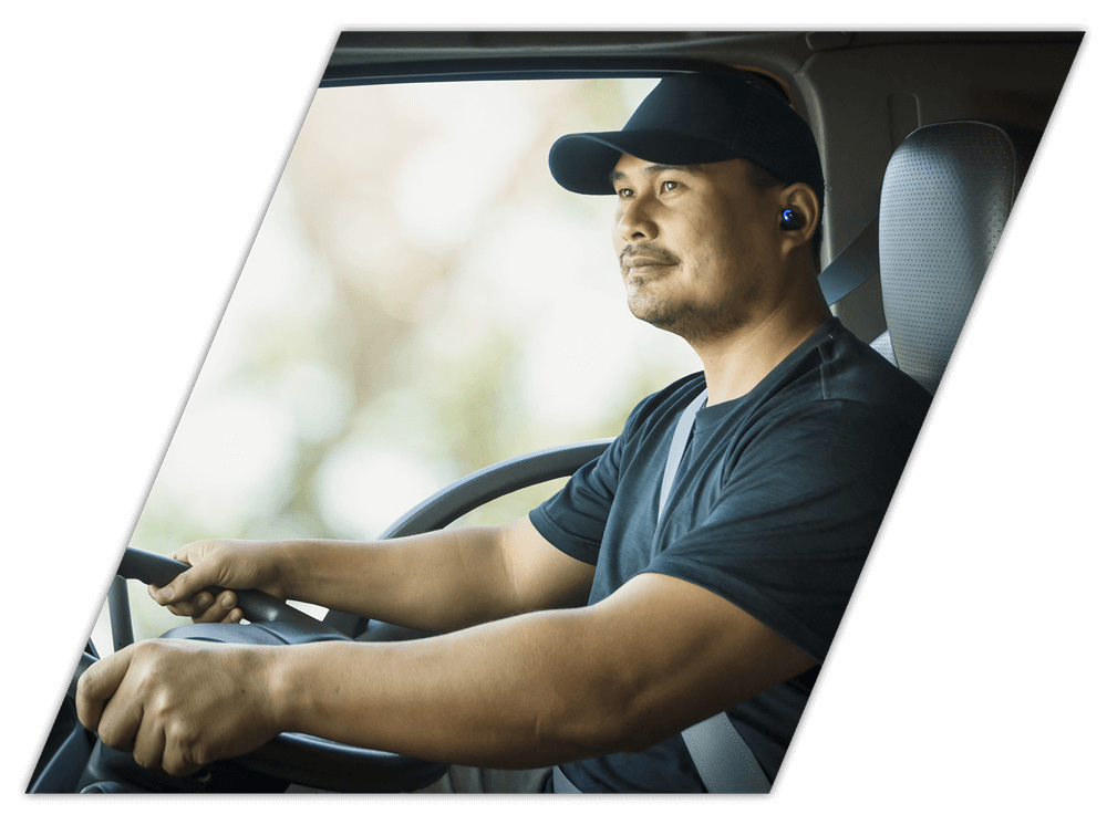 Professional male truck driver at driving school in Natchez