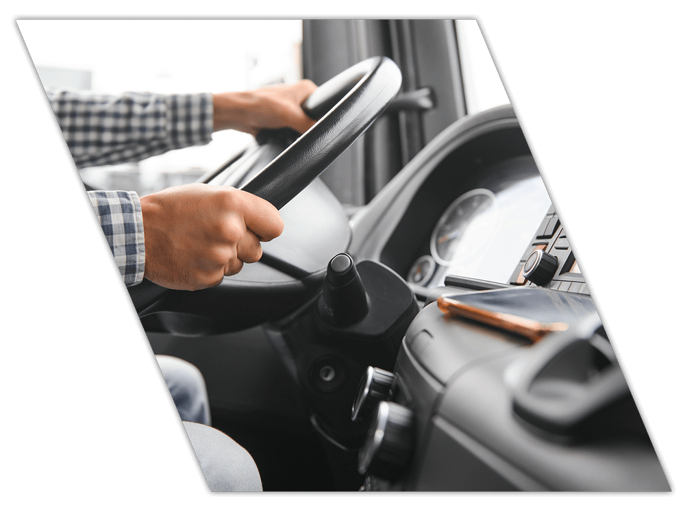 Driver at the wheel during fleet training courses in Tennessee